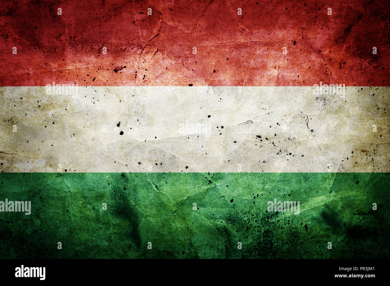Bandiera di Ungheria Foto Stock