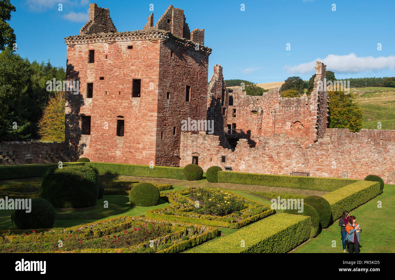 Castello Edzell, Angus, Scozia. Foto Stock