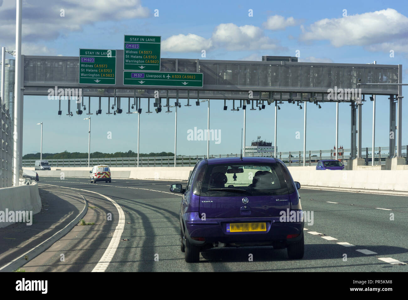 Fiume Mersey ponte Gateway. Foto Stock