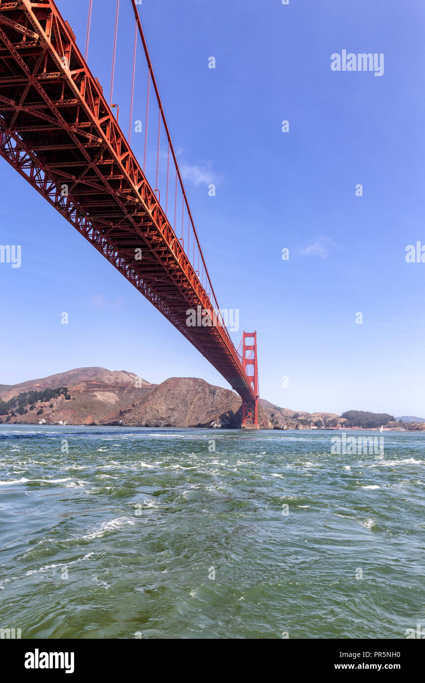 Il Golden Gate Bridge di San Francisco in California Foto Stock