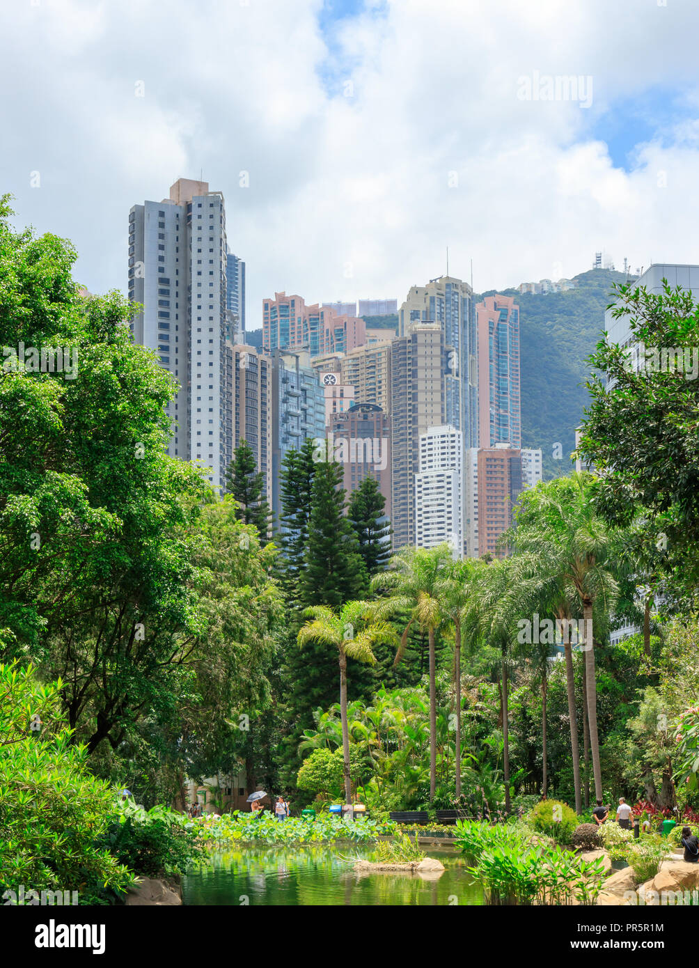 Hong Kong - Luglio 01, 2018: Hong Kong Park Foto Stock