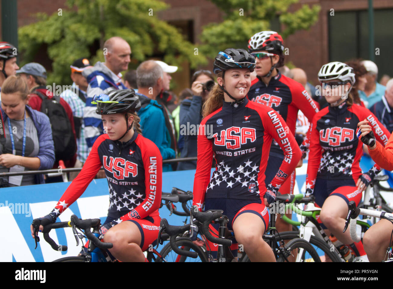 Del Campionato del mondo di ciclismo 2015 a Richmond, Virginia Foto Stock