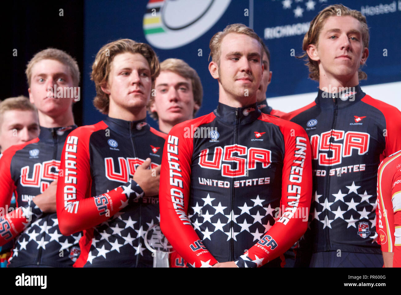 Del Campionato del mondo di ciclismo 2015 a Richmond, Virginia Foto Stock