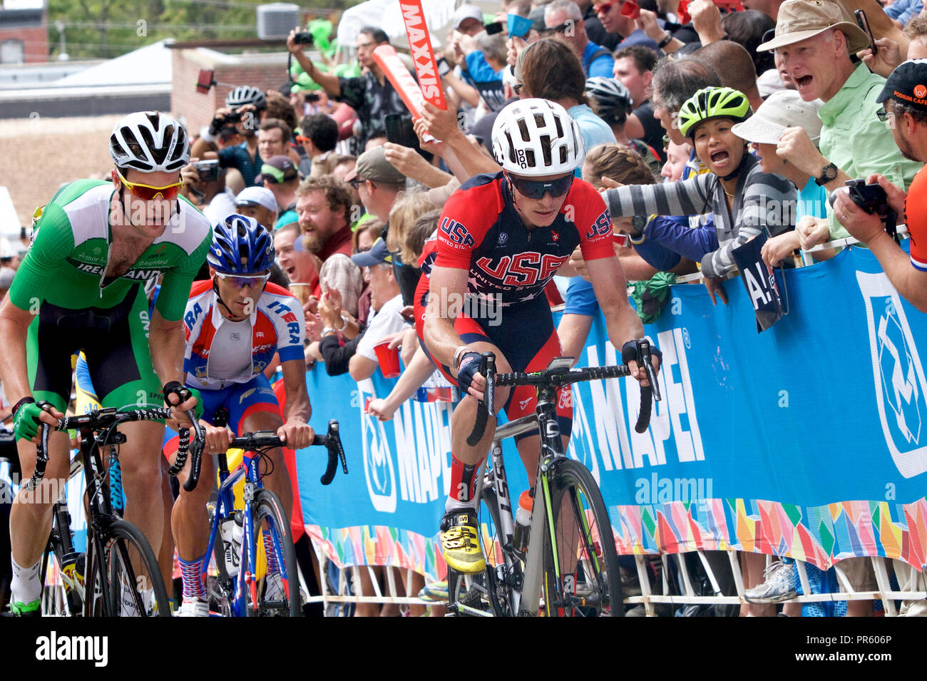 Del Campionato del mondo di ciclismo 2015 a Richmond, Virginia Foto Stock