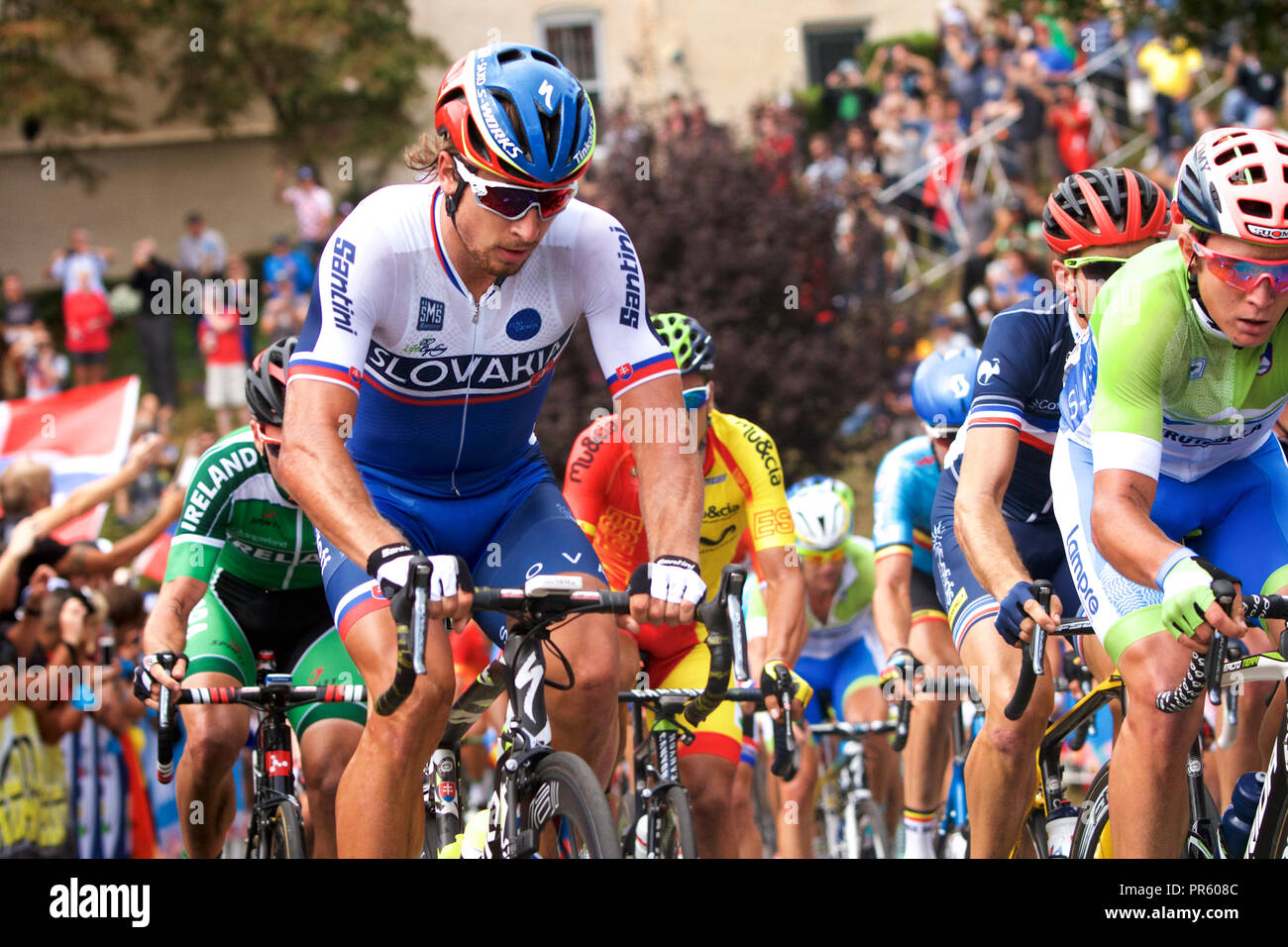 Del Campionato del mondo di ciclismo 2015 a Richmond, Virginia Foto Stock