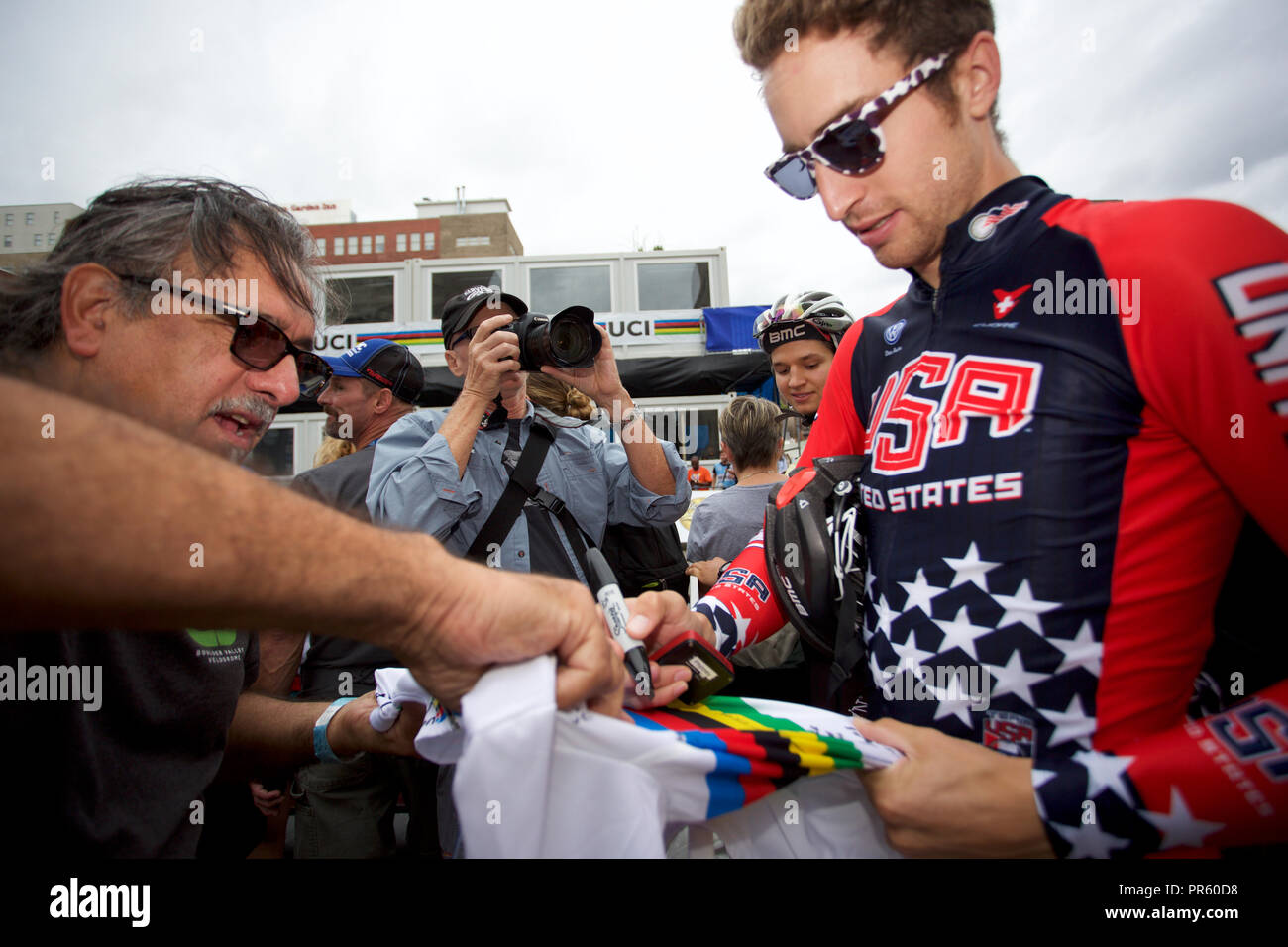 Del Campionato del mondo di ciclismo 2015 a Richmond, Virginia Foto Stock