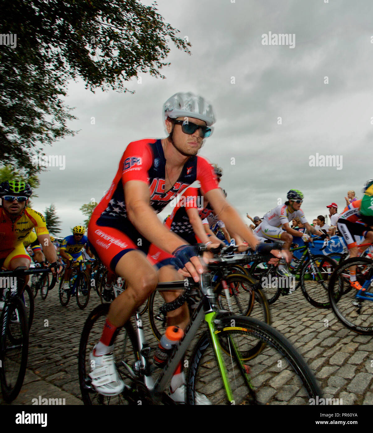 Del Campionato del mondo di ciclismo 2015 a Richmond, Virginia Foto Stock