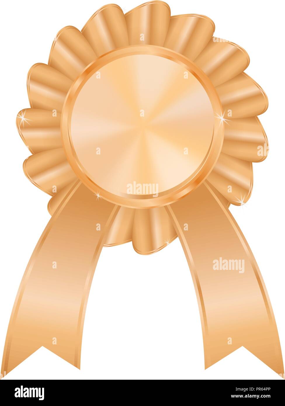 Bronze award badge Illustrazione Vettoriale