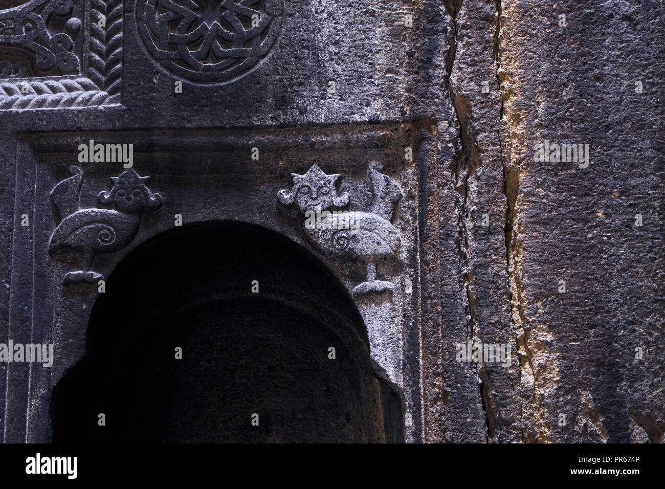 Armenia, provincia di Kotayk, Monastero di Geghard, patrimonio mondiale dell UNESCO Foto Stock