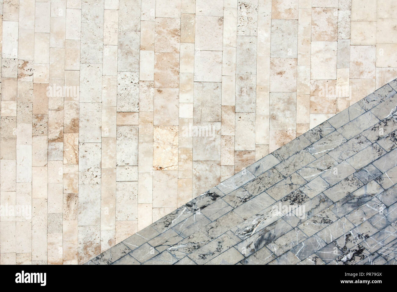 Grigio e luce texture di marmo Foto Stock