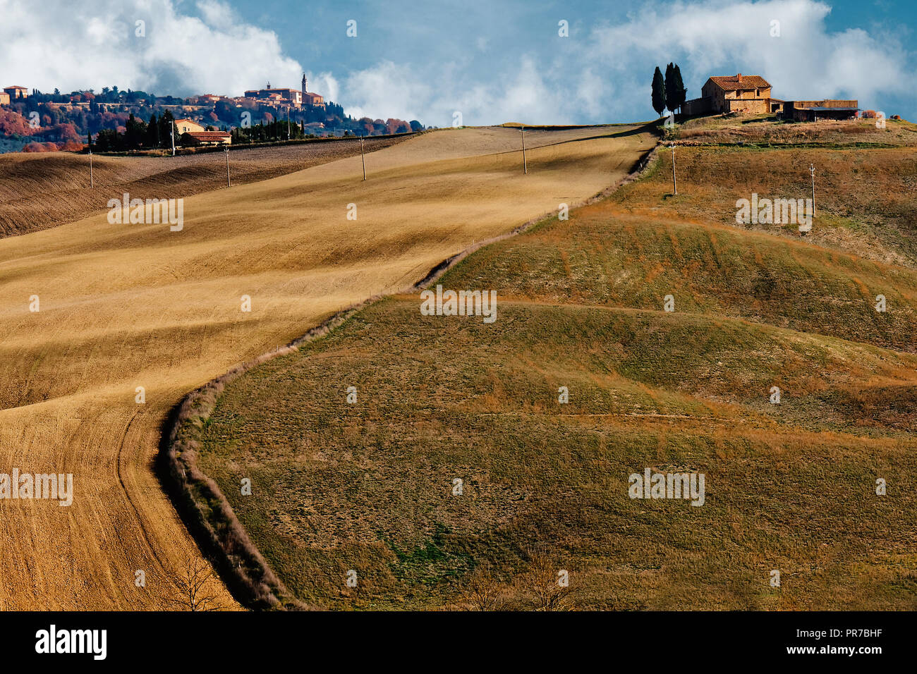 Toscana rurale o paesaggio di campagna Italia Foto Stock