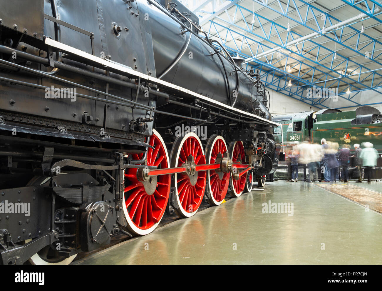 Governo cinese ferrovie locomotiva a vapore 4-8-4 Classe KF n. 7 nel museo nazionale delle ferrovie, York, England, Regno Unito Foto Stock