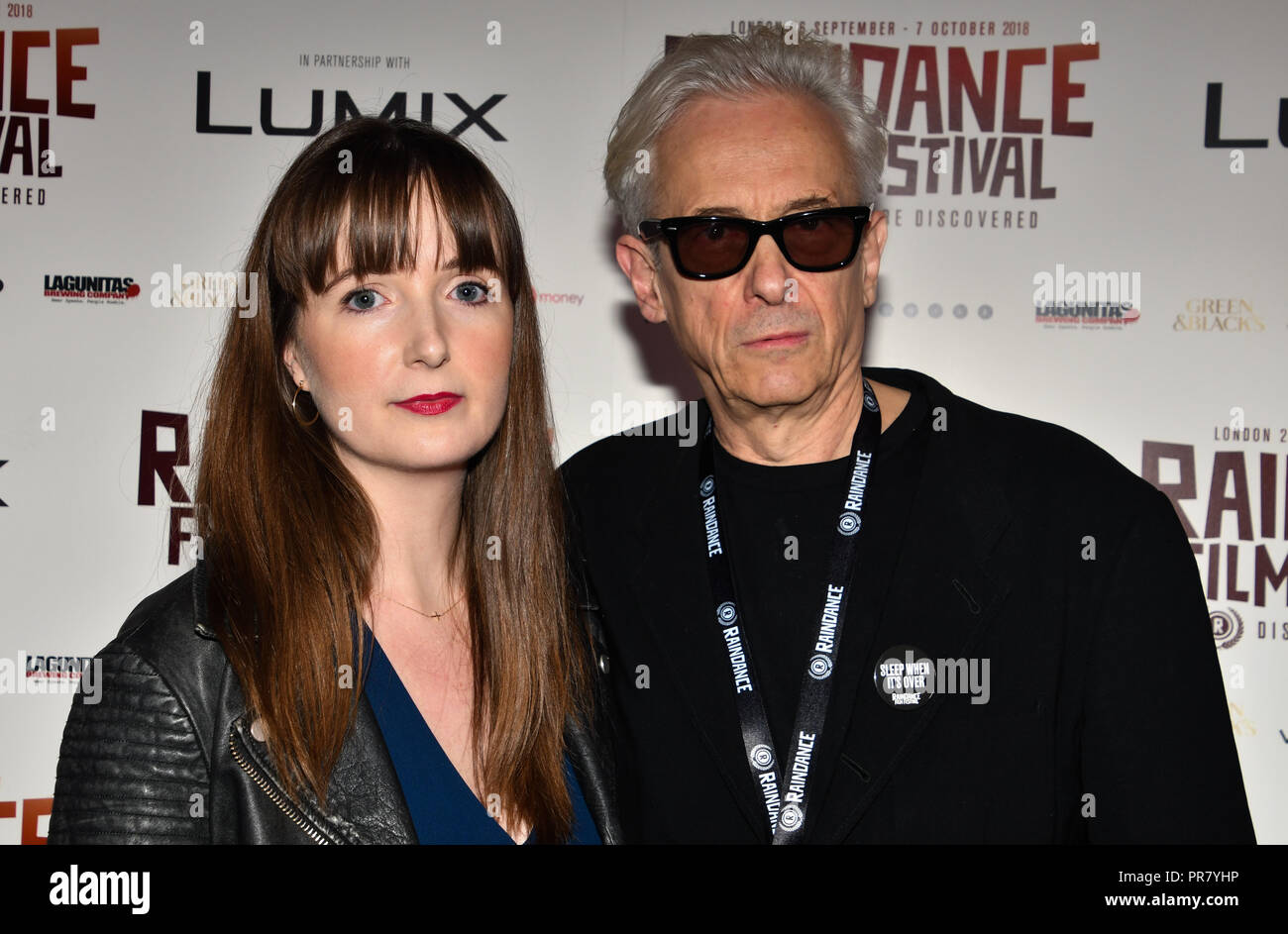 Londra, Regno Unito. 29 settembre 2018. Elliot Grove e direttore di Brooke Colman di fuoco in Grenfell frequentare la Premiere mondiale del Team Khan - Raindance Film Festival 2018 a Vue Cinema - Piccadilly, Londra, Regno Unito. 29 settembre 2018. Credito: Picture Capital/Alamy Live News Foto Stock