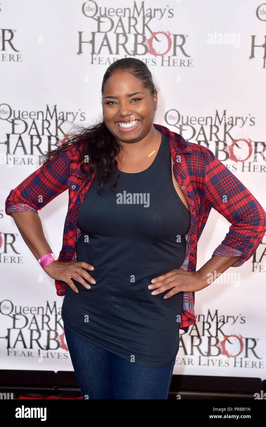 Shar Jackson presso la Queen Mary Porto scuro Media & VIP notte al Porto di scuro. Long Beach, 28.09.2018 | Utilizzo di tutto il mondo Foto Stock