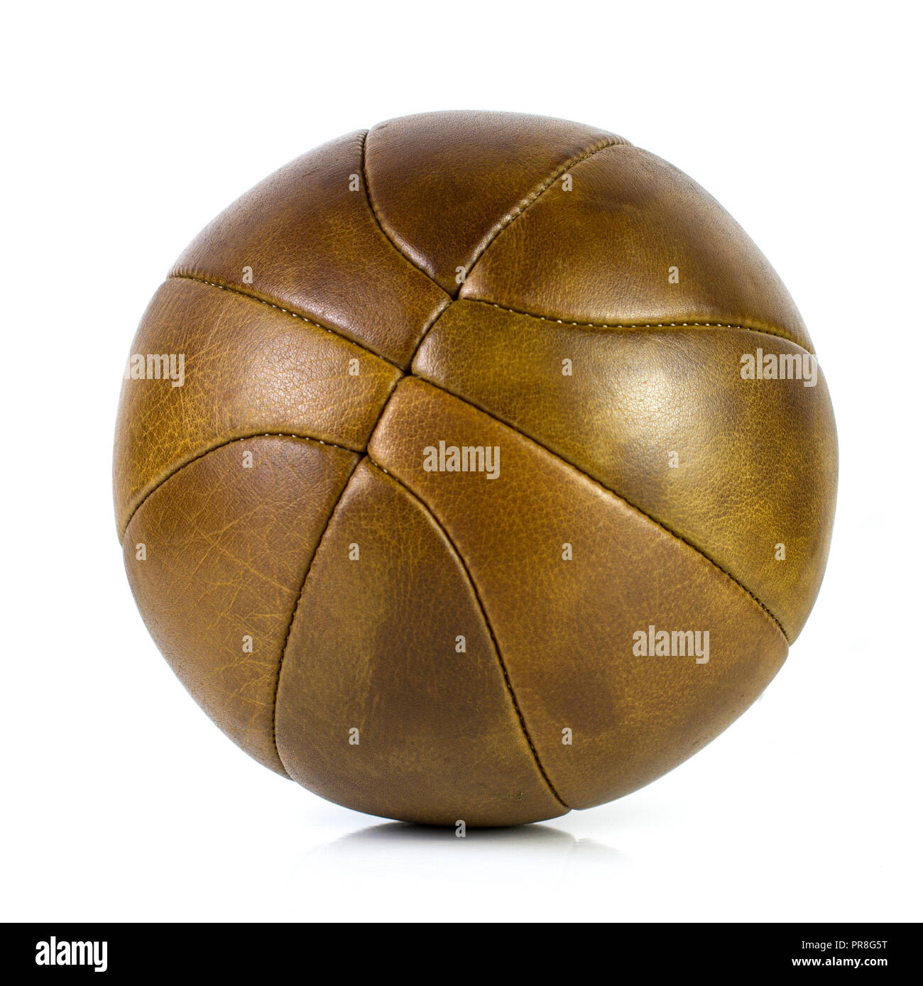 Pelle vintage basket ball retrò Foto Stock