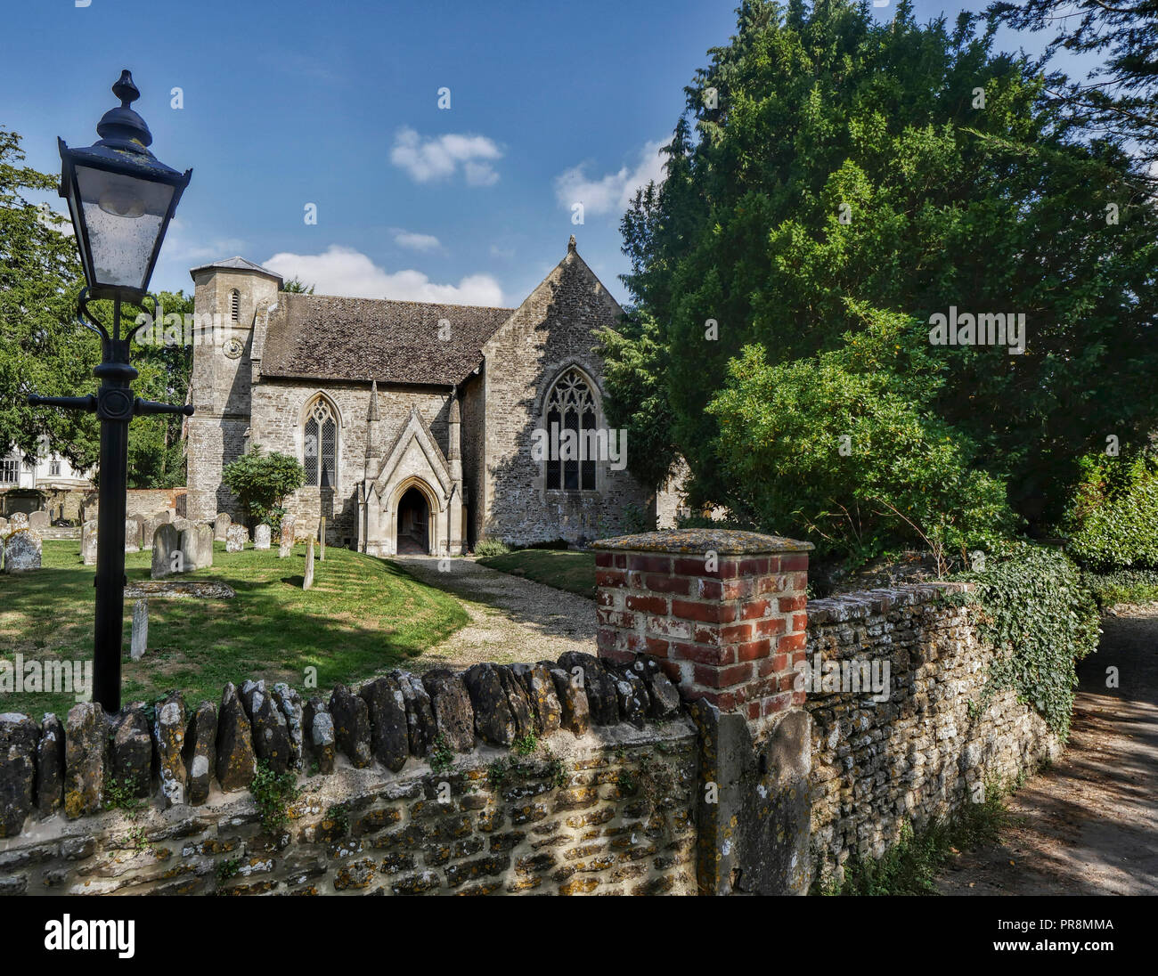 Chiesa di San Nicola, Fyfield, Oxfordshire, Regno Unito Foto Stock