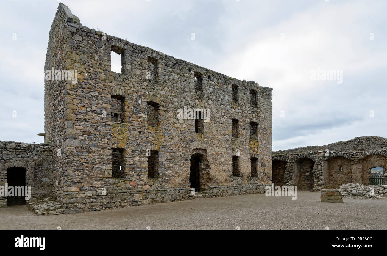 Ruthven caserma, Kingussie, Strathspey, Scozia costruire 1720 alla polizia highlands contro sollevazioni giacobita Foto Stock