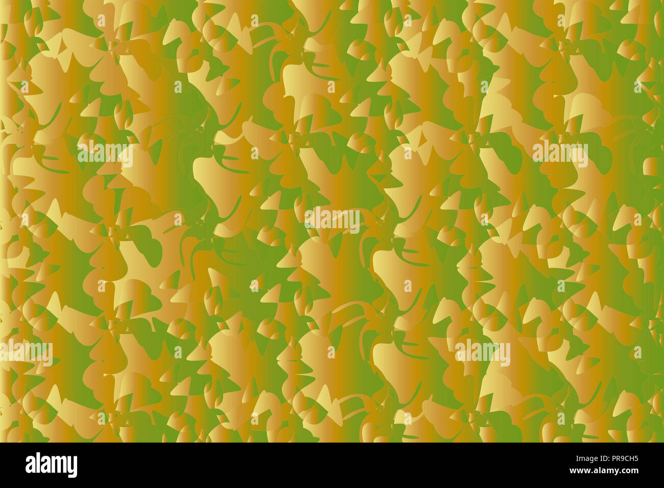 Abstract layered texture di sfondo gradiente in verde e marrone, camouflage pattern. Per lo sfondo, sfondo, carta da parati in graphic design. Foto Stock