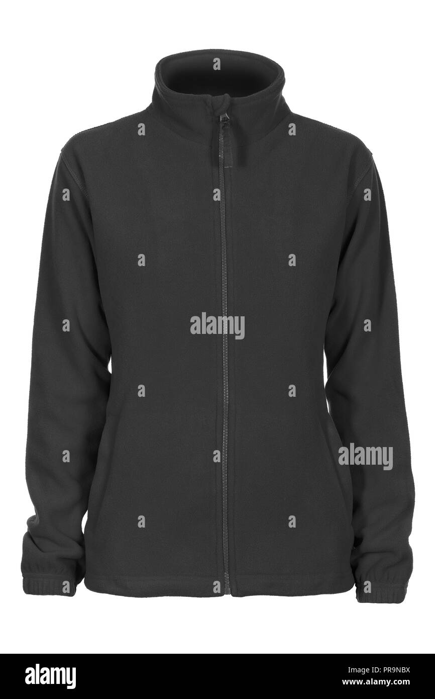 Felpa grigio Felpa da donna isolato su sfondo bianco Foto Stock