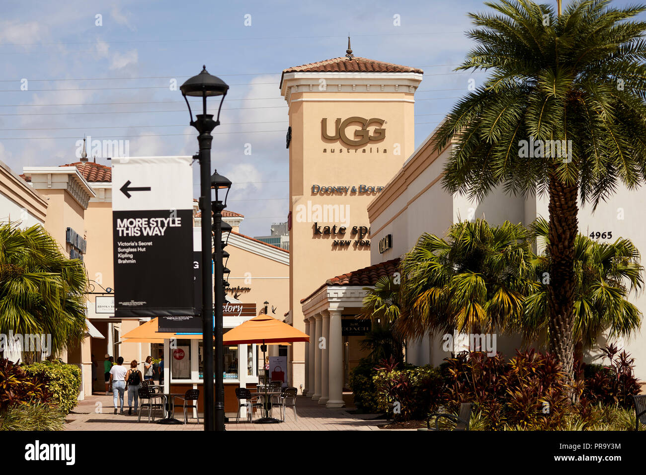 Il centro outlet in Orlando Florida Foto Stock