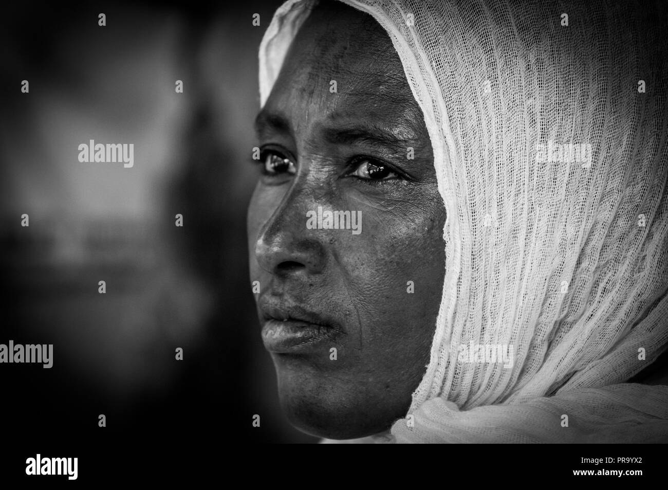 Ritratto etiope Foto Stock