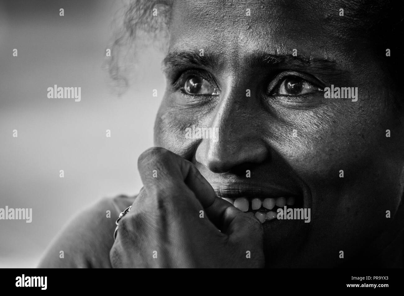 Ritratto etiope Foto Stock