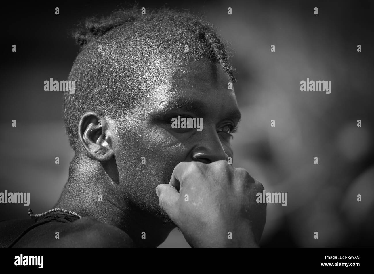 Ritratto etiope Foto Stock