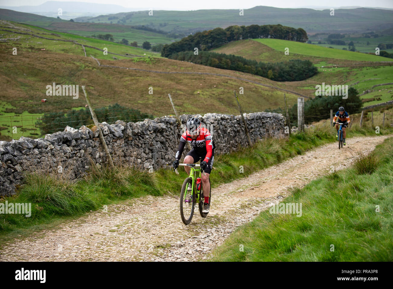 3 picchi ciclocross, Yorkshire Dales, UK. Foto Stock