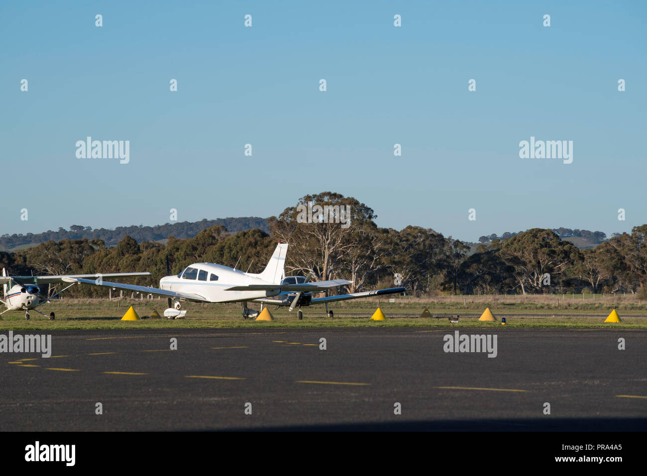 Arancione Aeroporto Regionale si trova nella zona centrale di alpeggi regione del Nuovo Galles del Sud tra la città di Orange e la città di Blayney in Australia Foto Stock