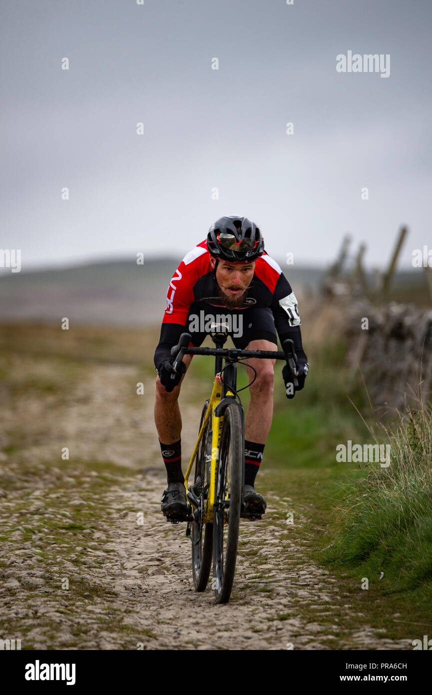 3 picchi ciclocross, Yorkshire Dales, UK. Foto Stock