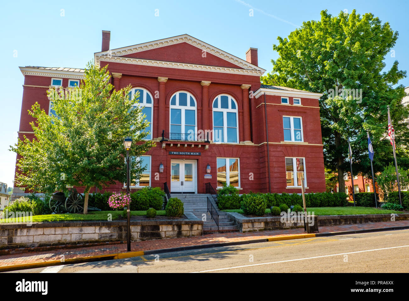 Vecchio Rockbridge County Courthouse, 2 South Main Street, Lexington, Virginia Foto Stock