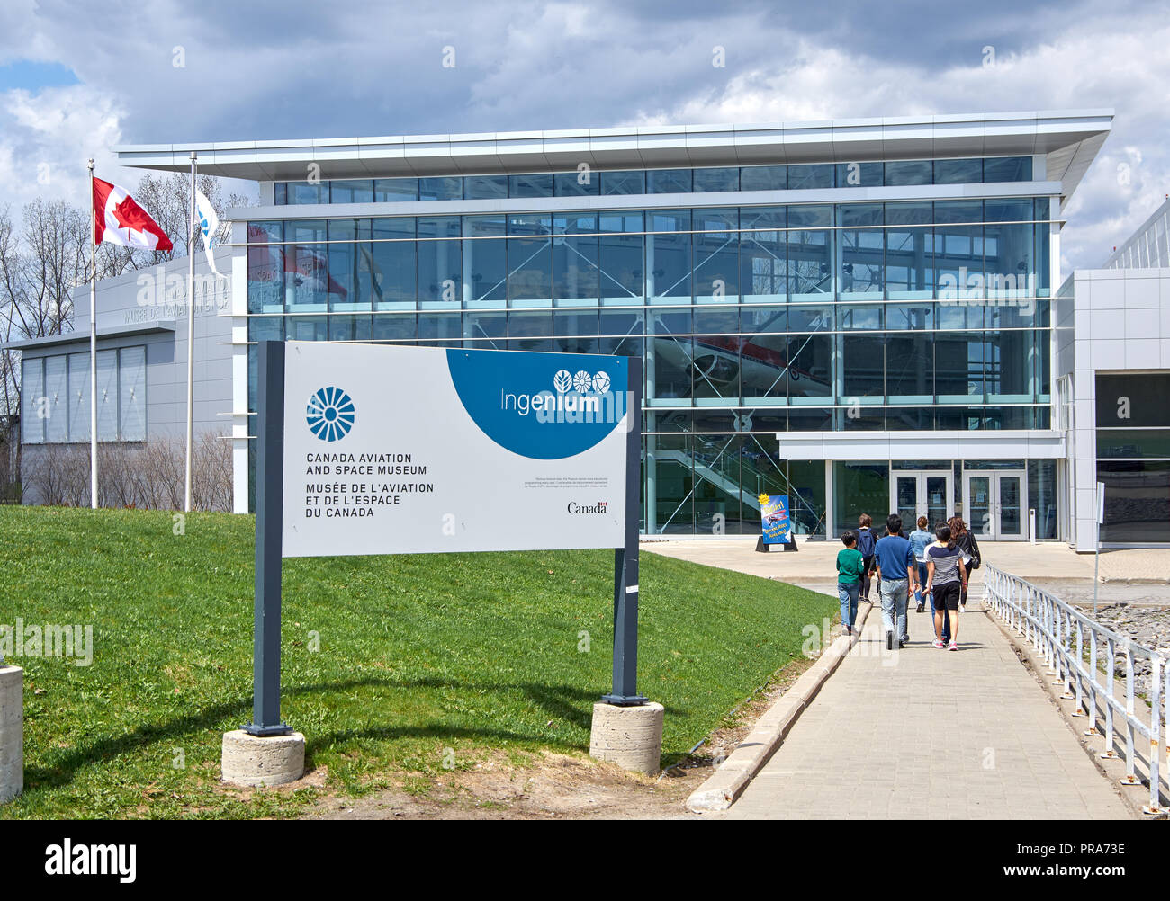 OTTAWA, Canada - 5 Maggio 2018: Aviazione canadese e il museo dello spazio. Il Canada aviazione e il Museo dello Spazio è del Canada national aviation history museum lo Foto Stock