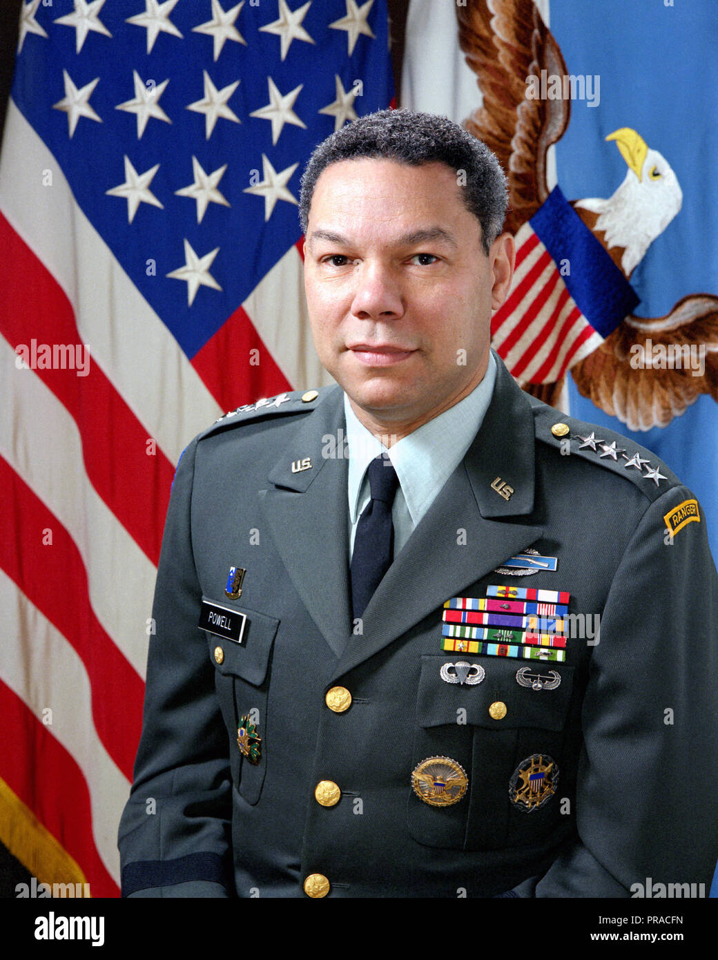 General Colin Powell, (USA), (scoperti) ritratto Foto Stock