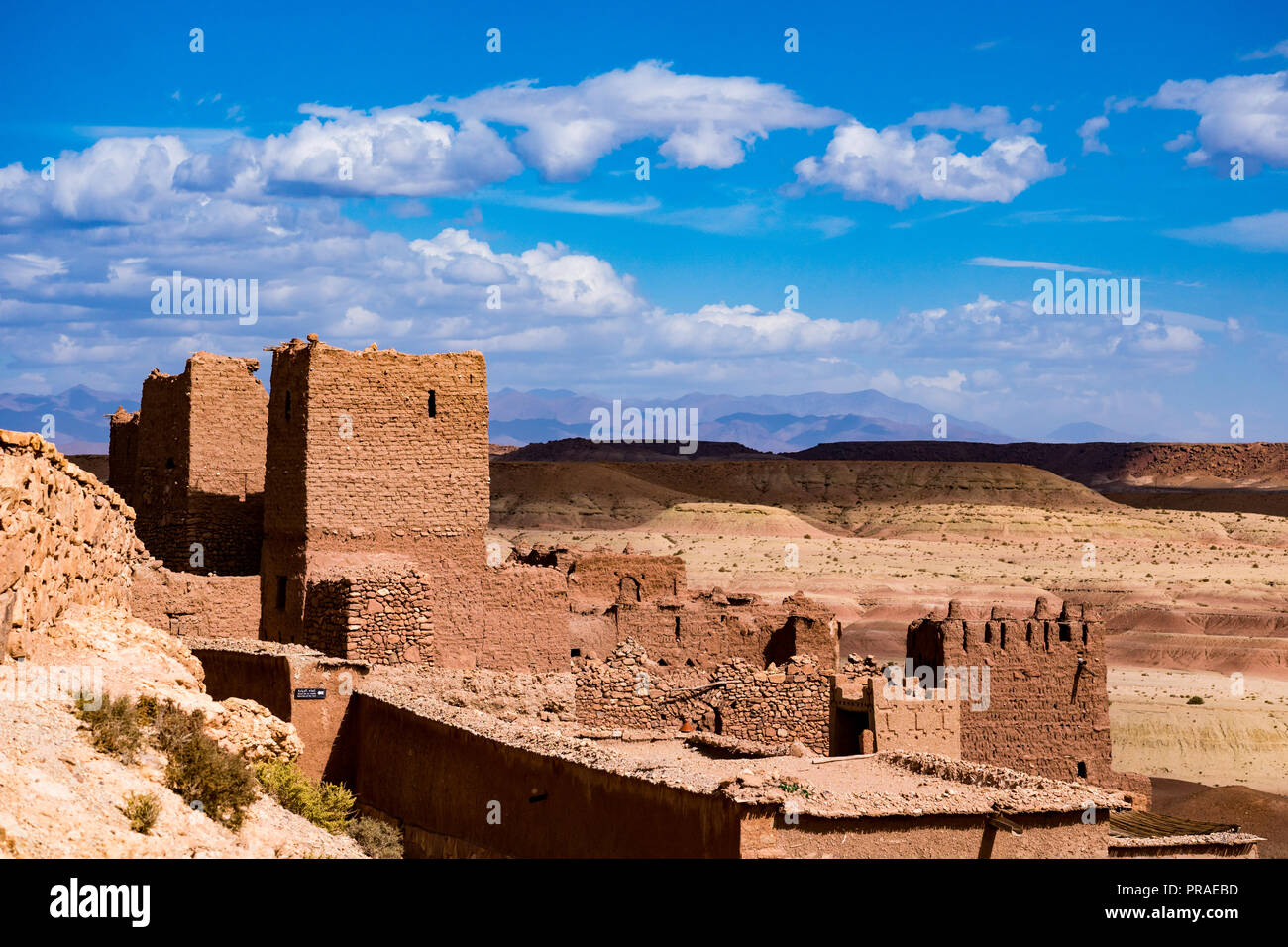 Il luogo in cui film Gladiator è filmata, antico borgo fortificato Benhaddou che si trova lungo la ex caravan percorso tra il Sahara dese Foto Stock