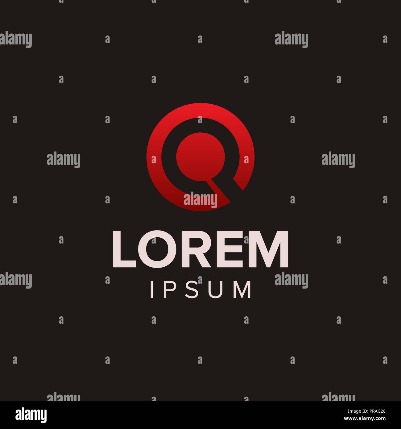 Creative Lettera Q Logo concept design dei modelli Illustrazione Vettoriale