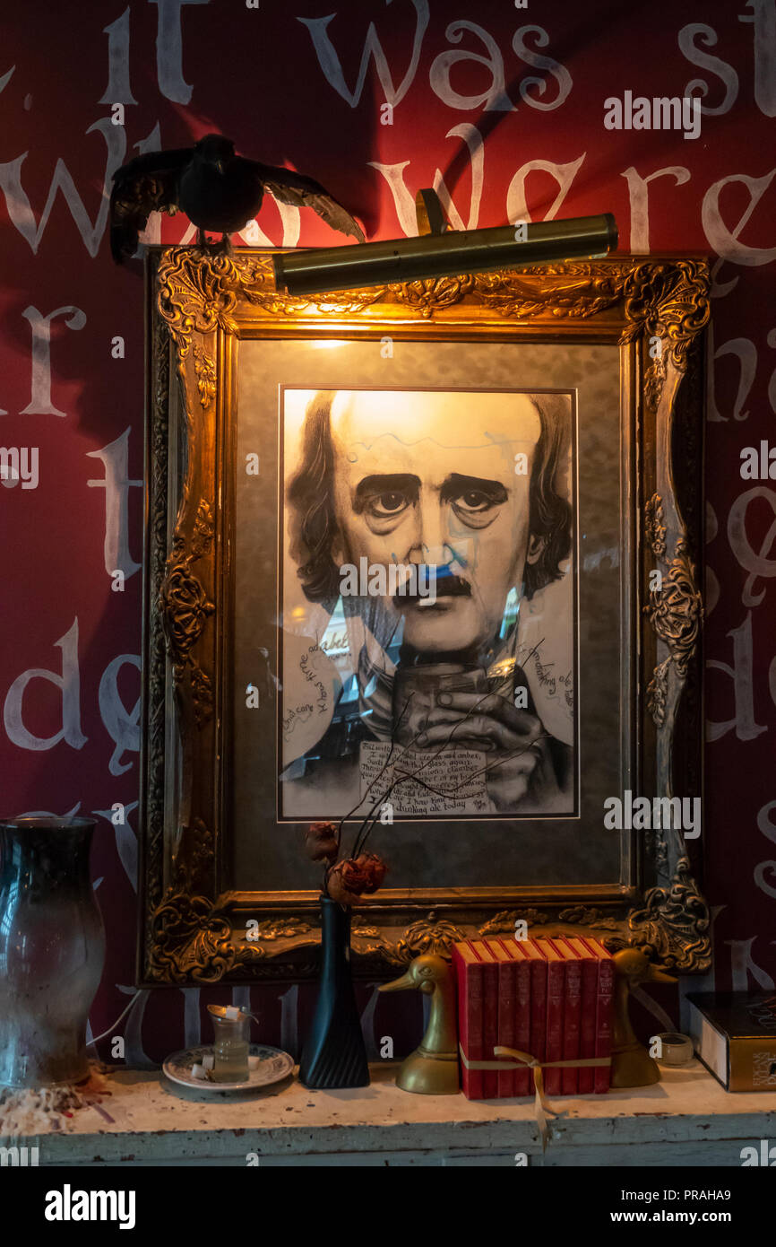 Stati Uniti Maryland MD Blatimore Cantone Annabel Lee Taverna Edgar Allan Poe Bar a tema Foto Stock