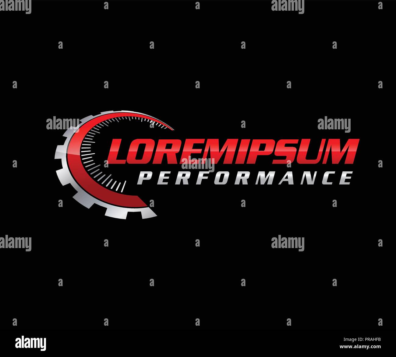 Auto Performance Logo Illustrazione Vettoriale