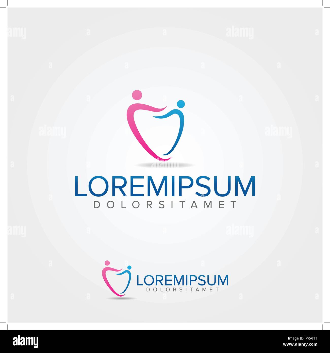 Medical Dental Modello di Logo Illustrazione Vettoriale