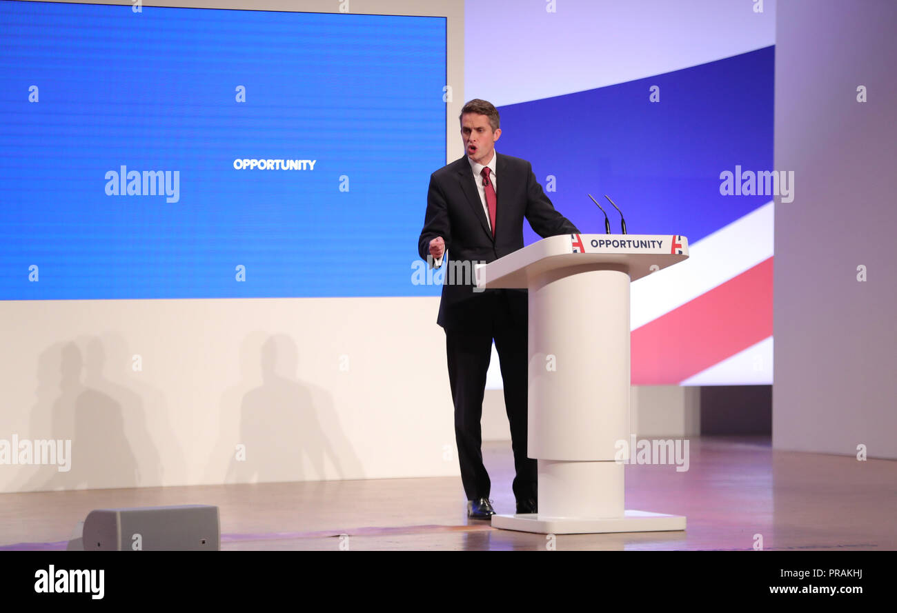 GAVIN WILLIAMSON MP 2018 Foto Stock