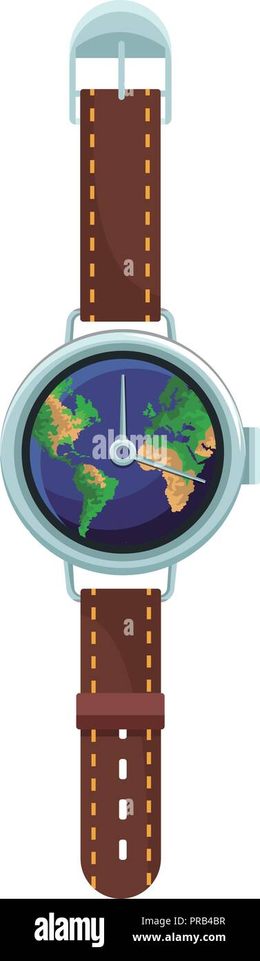 Orologio mondiale concept Illustrazione Vettoriale