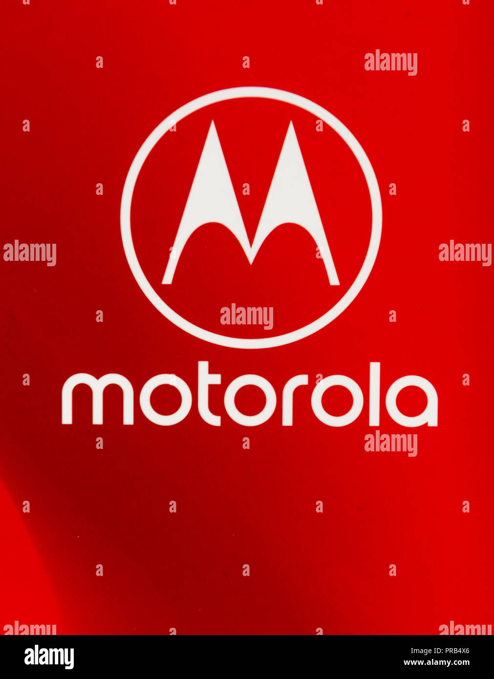 Winneconne, WI - 26 Settembre 2018: un'immagine ravvicinata della Motorola logo su un sfondo isolato Foto Stock