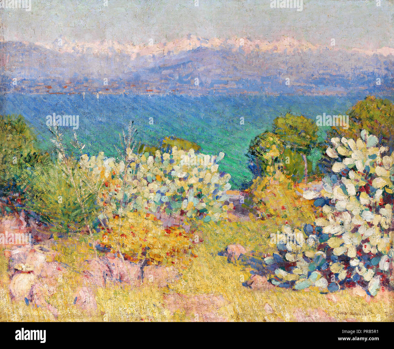 John Peter Russell, al mattino, Alpes Maritimes da Antibes, circa 1890-1891 Olio su tela, Galleria Nazionale dell'Australia. Foto Stock