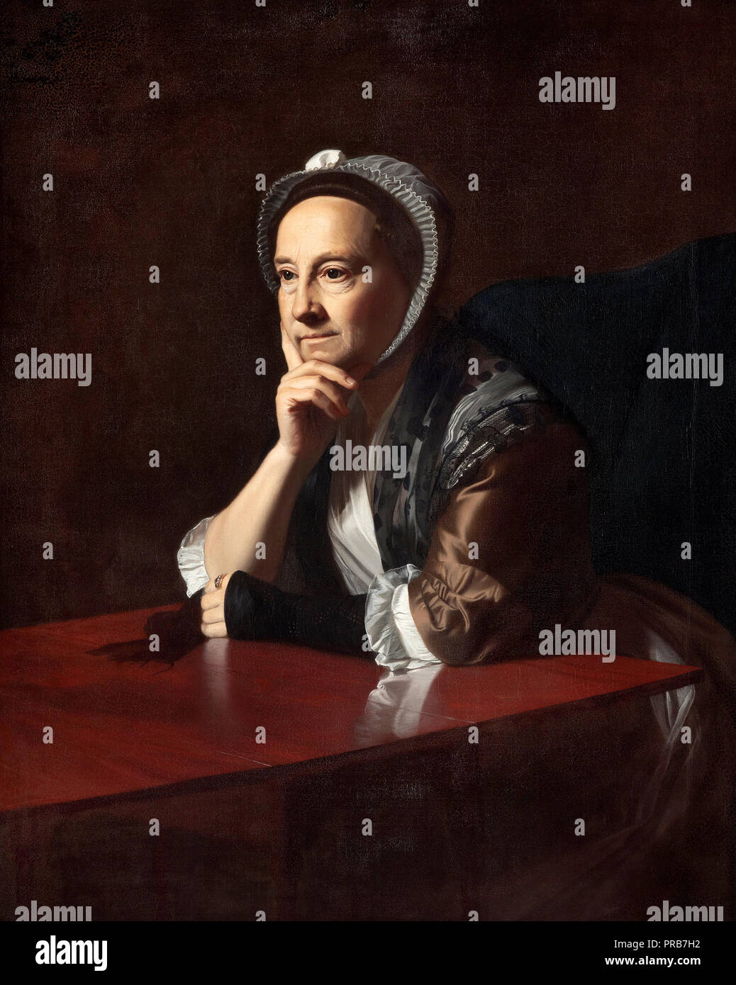 John Singleton Copley, la sig.ra Humphrey Devereux 1771 olio su tela, museo della Nuova Zelanda Te Papa Tongarewa, Wellington, Nuova Zelanda. Foto Stock