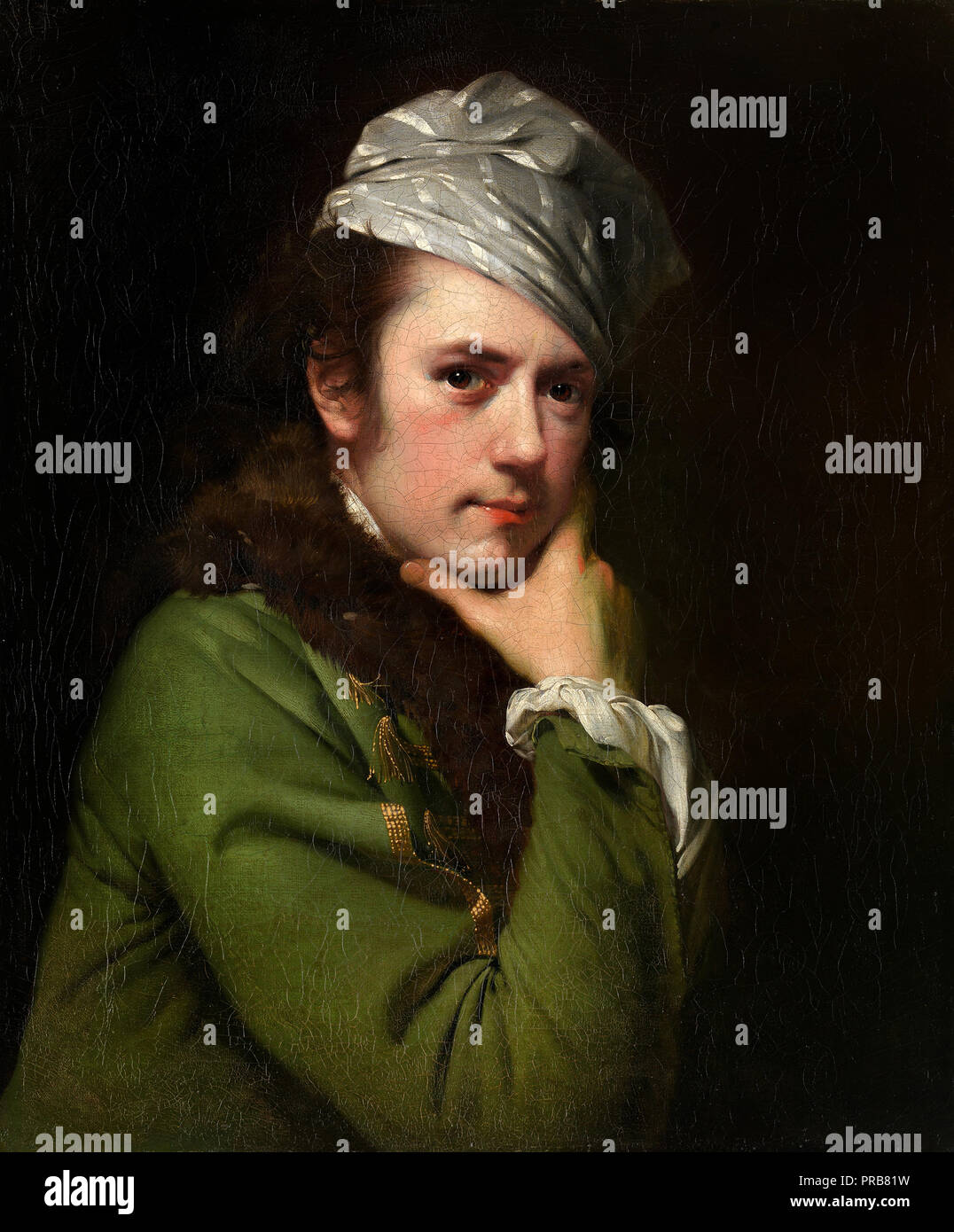Joseph Wright, Self-portrait 1765-1768 Olio su tela, National Gallery of Victoria, Australia. Foto Stock