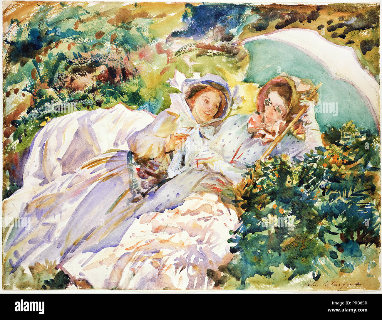 John Singer Sargent, Simplon Pass: Il Tease 1911 acquerello, Museo delle Belle Arti di Boston, Stati Uniti d'America. Foto Stock