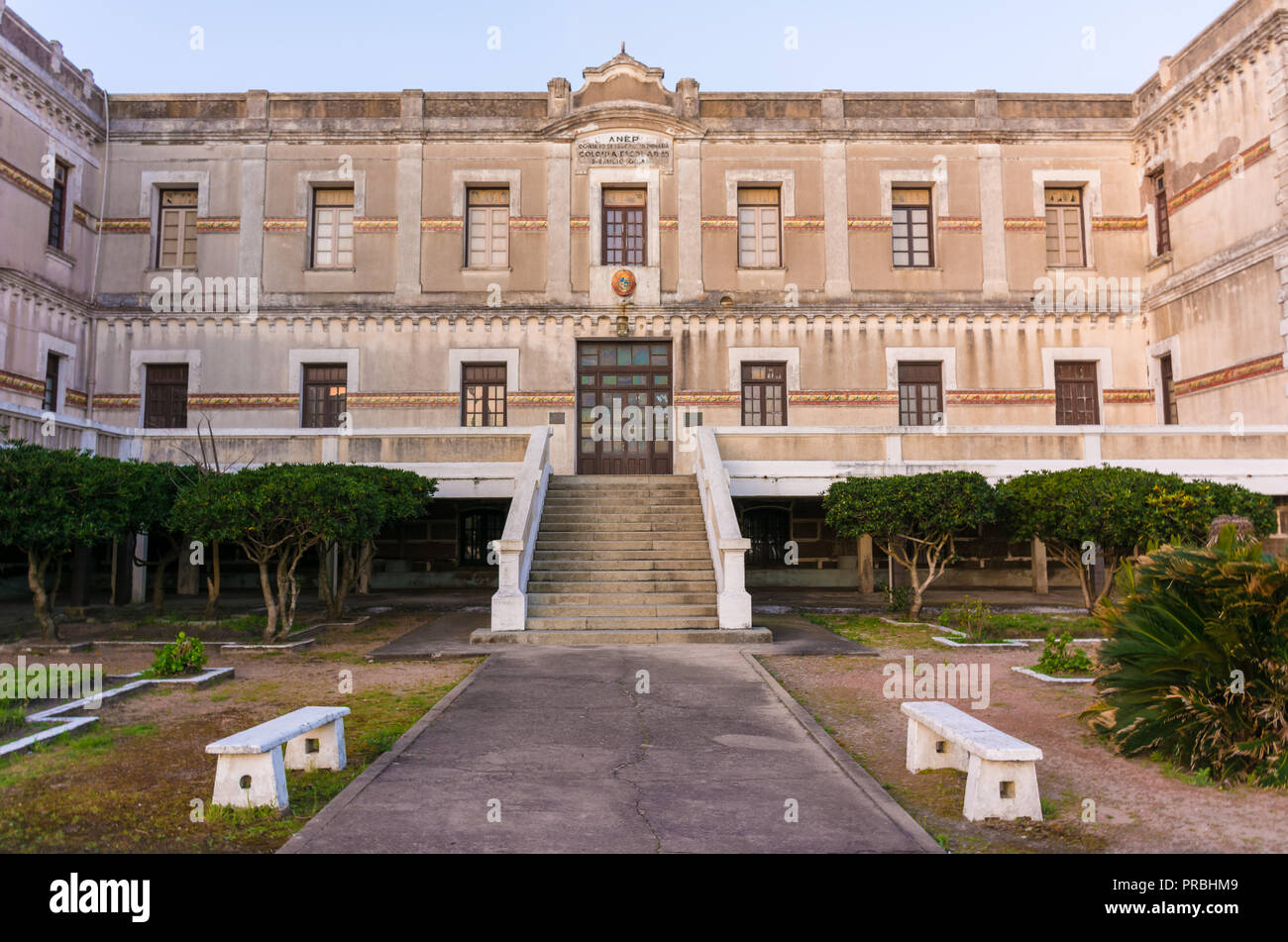Colonia Escolar de Vacaciones, l'edificio storico della colonia scolastica a Piriápolis, Maldonado, Uruguay Foto Stock