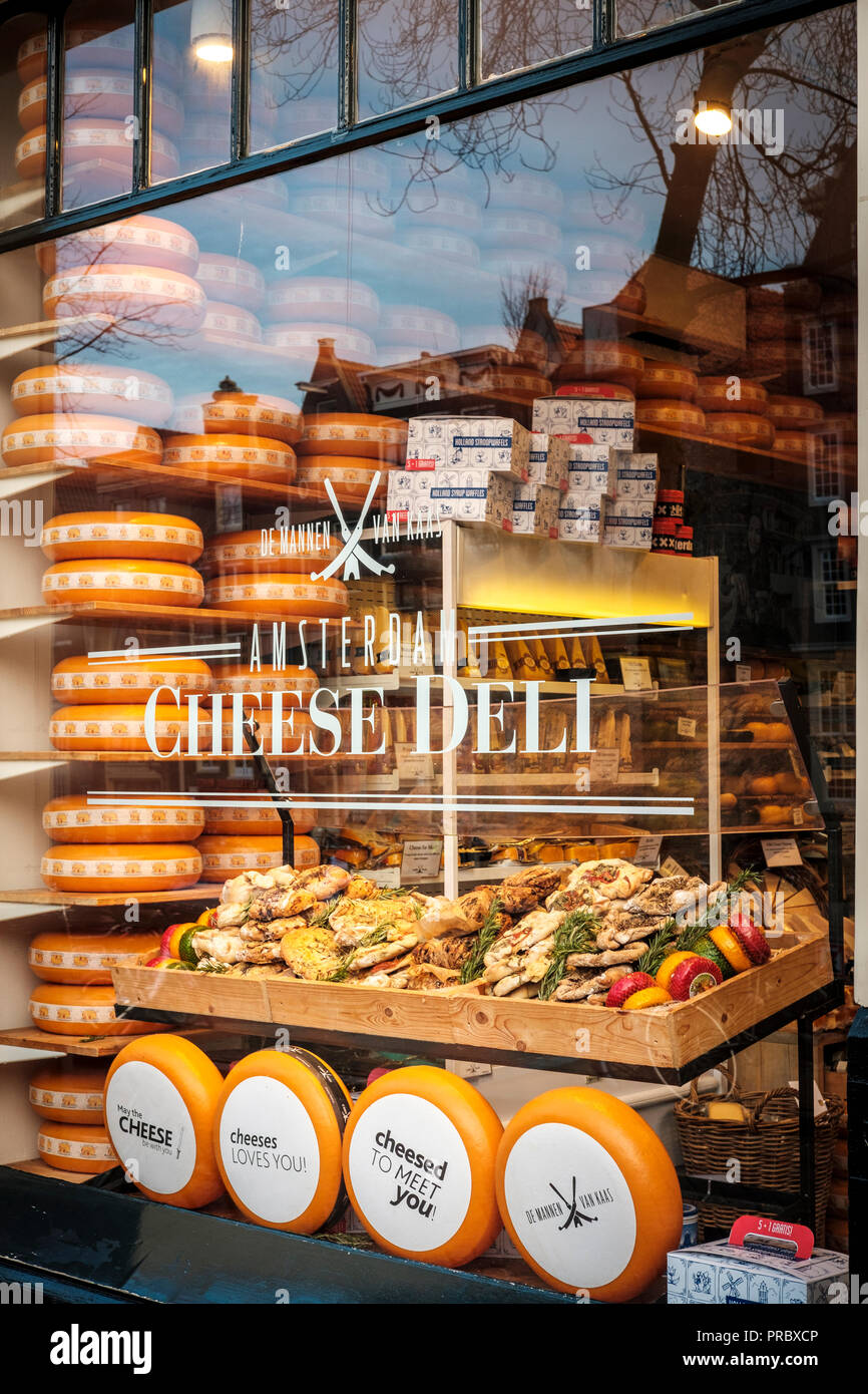 Paesi bassi,Amsterdam-Cheese Deli Foto Stock