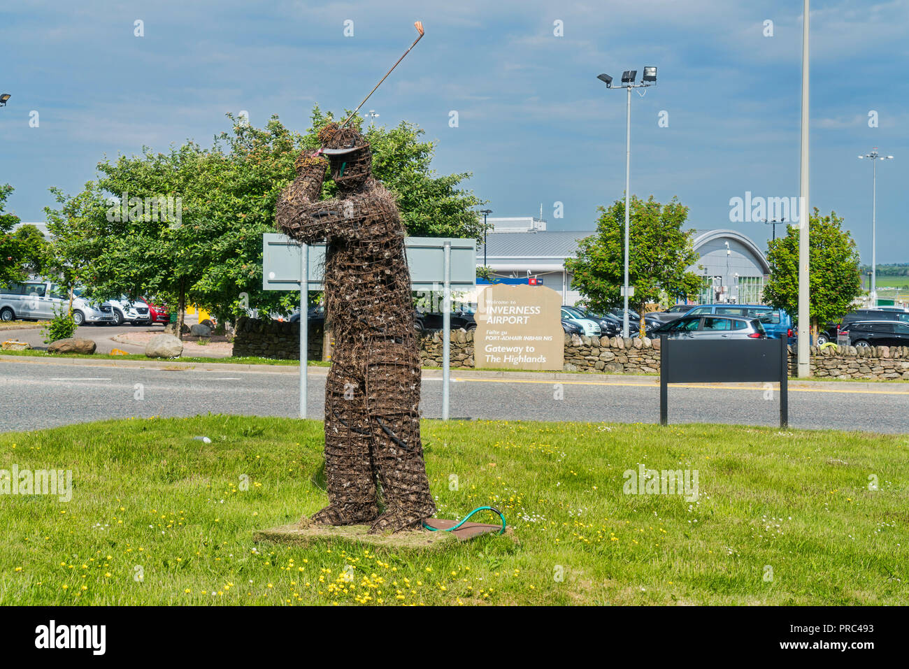 Dall'aeroporto di Inverness, Inverness, Highland, Scotland, Regno Unito Foto Stock