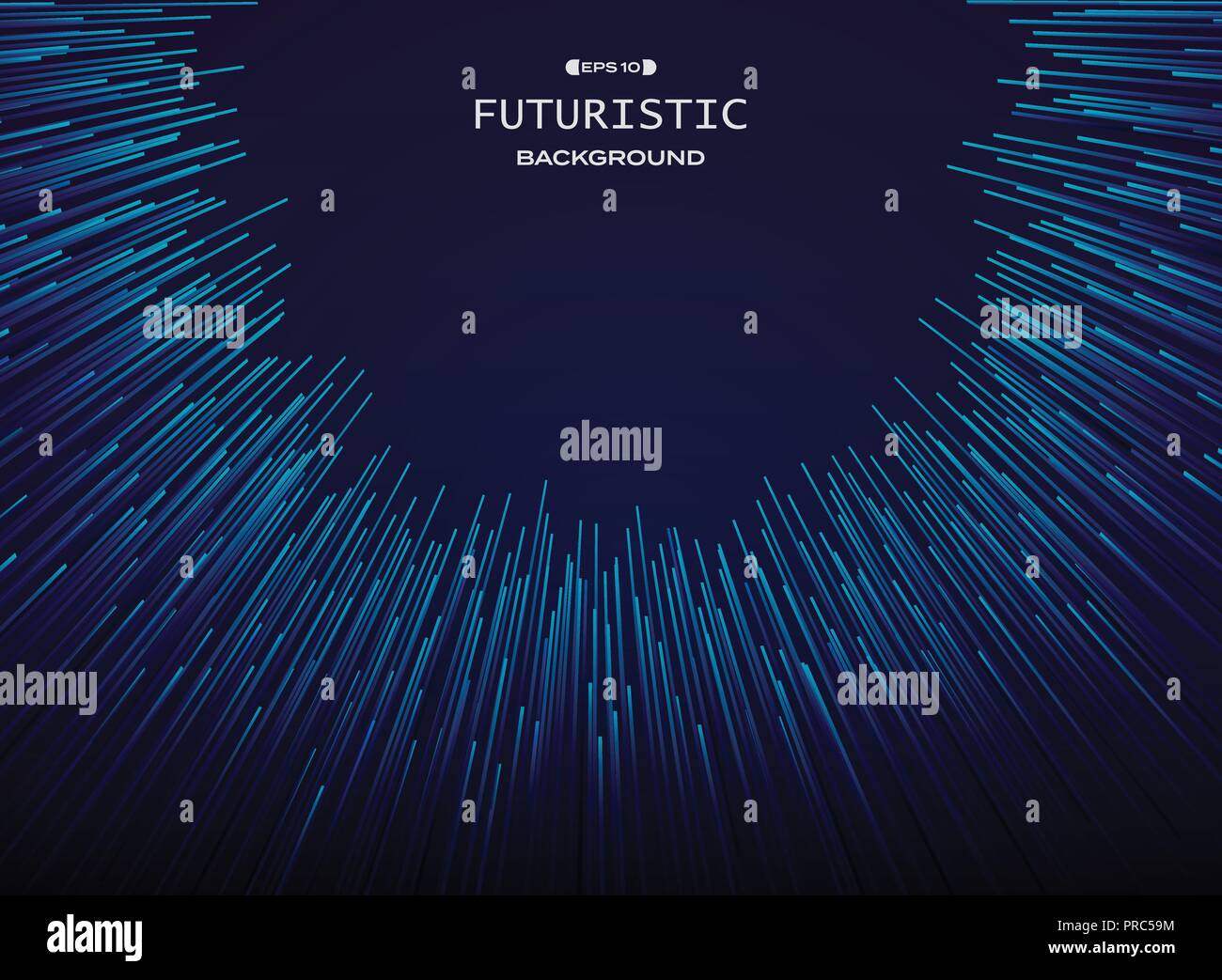 La tecnologia avveniristica linea curva modello di forma su sfondo blu, vettoriale EPS10 Illustrazione Vettoriale