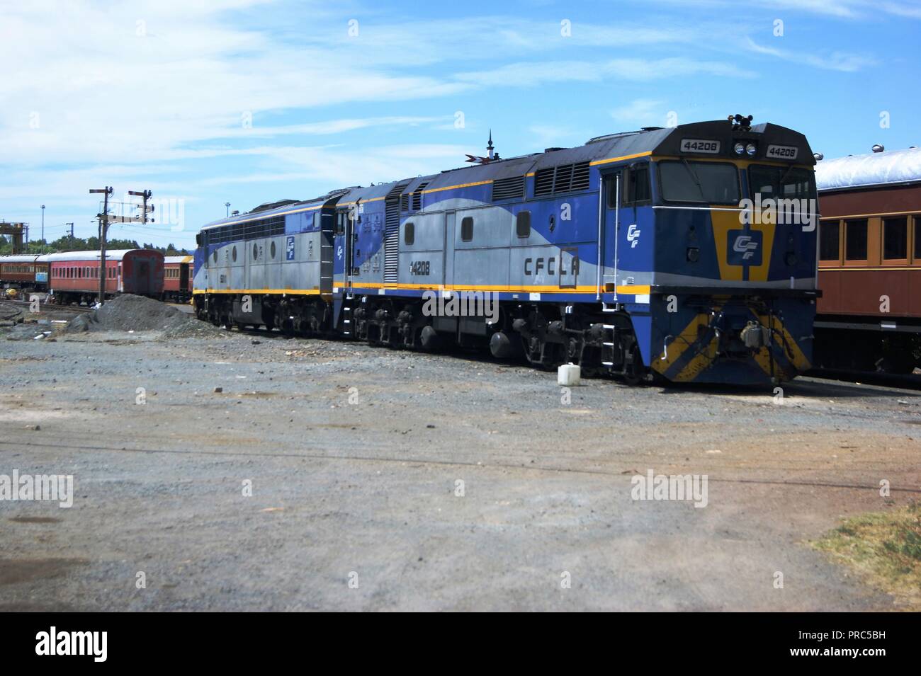 Diesel Locomotiva Elettrica 44208 di CFCLA a Canberra, Australia Foto Stock
